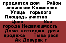 продается дом  › Район ­ ленинскии Калиновка  › Улица ­ горького › Площадь участка ­ 42 › Цена ­ 20 000 - Все города Недвижимость » Дома, коттеджи, дачи продажа   . Тыва респ.,Ак-Довурак г.